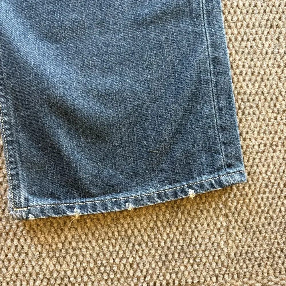 Banana Republic Men’s Jeans Straight Fit Blue Denim Medium Wash Button Fly